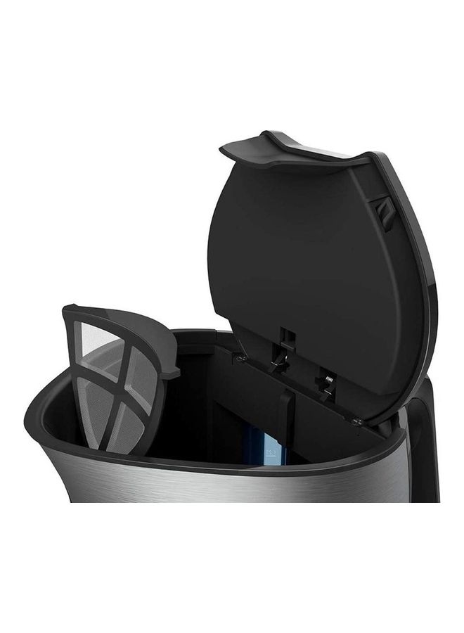 Kettle, Washable Anti Scale Filter, Double Sided Window, 1.7 L 3000 W WK 5110 BK Black and Silver