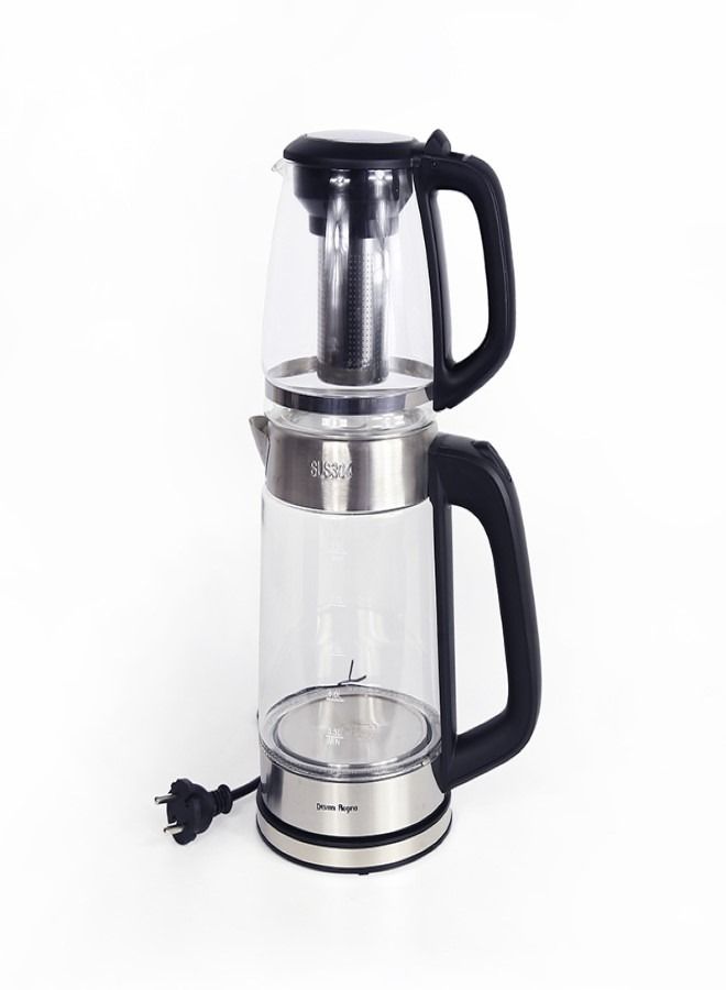 Teapot and Kettle control 360 swivel cordless electric kettle Turkish tea maker Double Glass Tea pots smart kettle