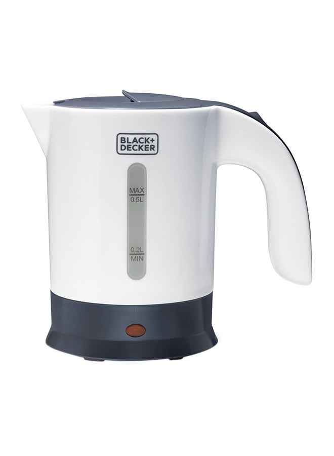 Dual Voltage Electric Travel Kettle 650W 0.5 L TR250JA-B5 White/Grey