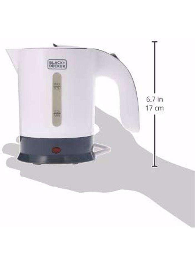 Dual Voltage Electric Travel Kettle 650W 0.5 L TR250JA-B5 White/Grey