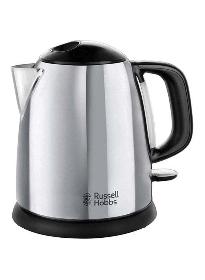 Victory Electric Kettle, Rapid Boil, Quiet, Perfect Pour, Energy Efficient, Stainless Steel 1 L 2400 W 24990GCC Silver/Black