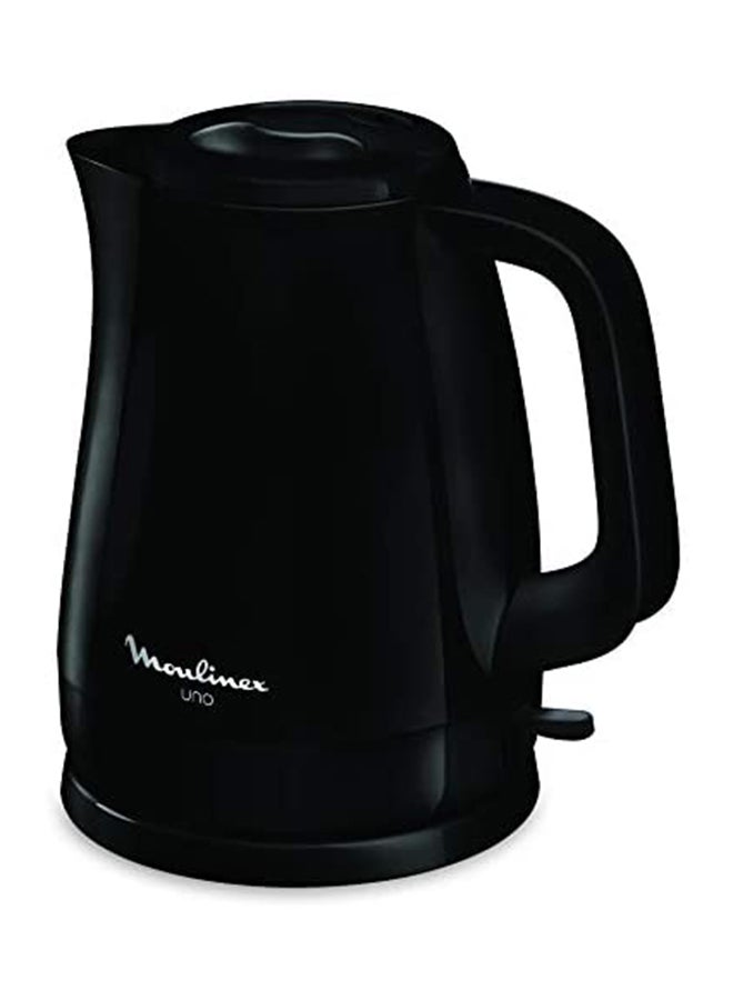 Kettle |Uno iter Electric Kettle | Plastic | 2 Years Warranty 1.5 L 2400 W BY150827 Black