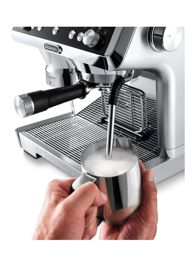 LA SPECIALISTA PRESTIGIO Espresso Coffee Machine with Sensor Burr Grinder, Smart Tamping Station, Dual Heating, Advanced Latte System & Hot Water Spout for Americano & Tea 2.5 L 1450 W EC9355M Silver/Black