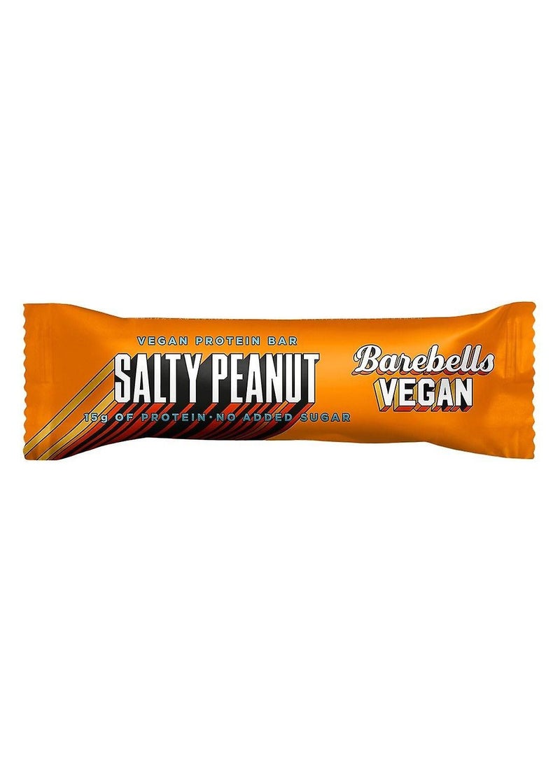 Barebells Vegan Salty Peanut High Protein and Low Carb Bar, 12 x 55g (1,94 oz) No Sugar Snack Protein Bar with 15g protein