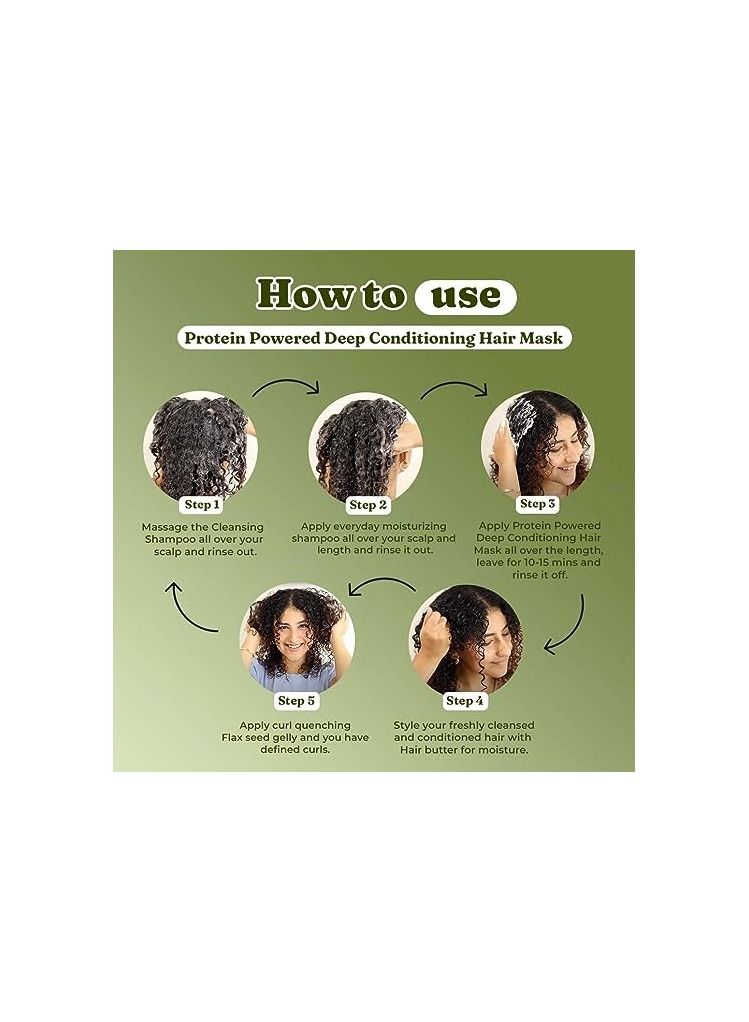 Avocado Oil Amla Cocoa Butter Hair Mask For Curly Wavy Dry and Coloured Hair Intensive Hair Repair with Pro Keratin Bond Repair150gm
