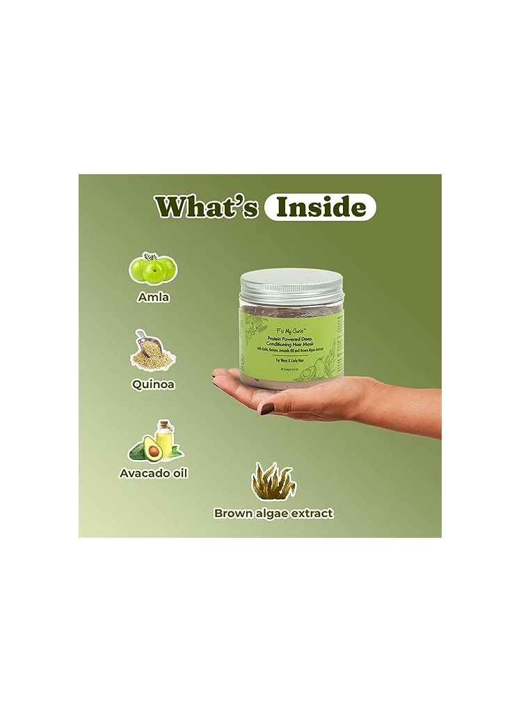 Avocado Oil Amla Cocoa Butter Hair Mask For Curly Wavy Dry and Coloured Hair Intensive Hair Repair with Pro Keratin Bond Repair150gm