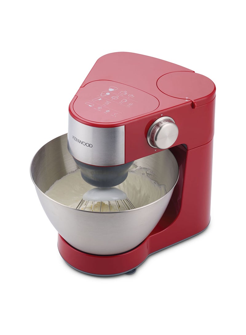 Kenwood Stand Mixer Kitchen Machine Prospero  With  Stainless Steel Bowl, K-Beater, Whisk, Dough Hook, Glass Blender, Food Processor, Meat Grinder, Juicer, Citrus Juicer 4.3 L 900 W KM241002 Red
