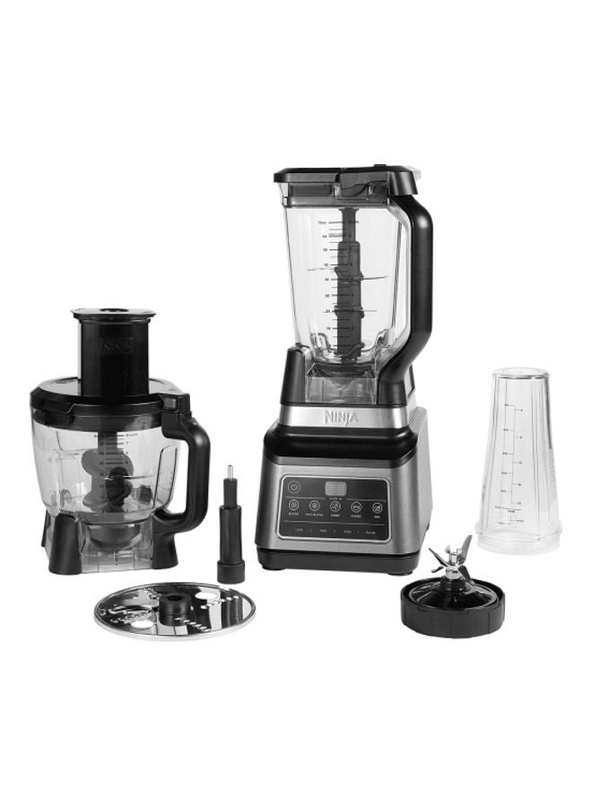 3-In-1 Food Processor & Blender With 5 Automatic Programs: Blend, Max Blend, Chop, Mix, Puree, 1.8L Bowl, 2.1L Jug, 700ml Cup, Dishwasher Safe Parts, Auto-iQ 2.1 L 1200 W BN801ME Black/Silver