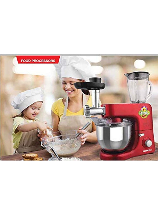 Multifunction Countertop Food Factory 7.0 L 1200.0 W NFP555LDN3 Red/Silver