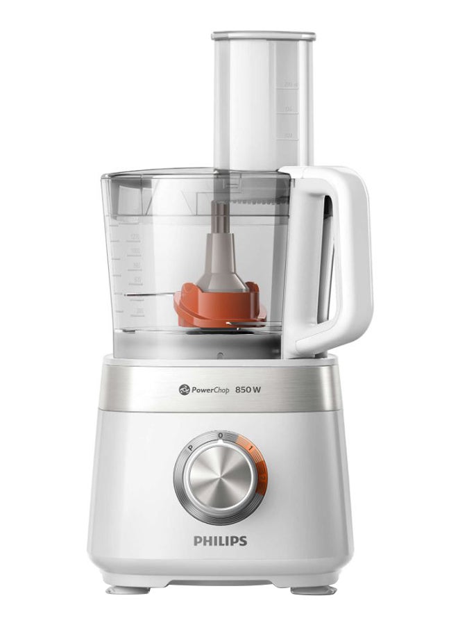 Viva Collection Food Processor 1.5 L 850 W HR7530/01 White/Clear