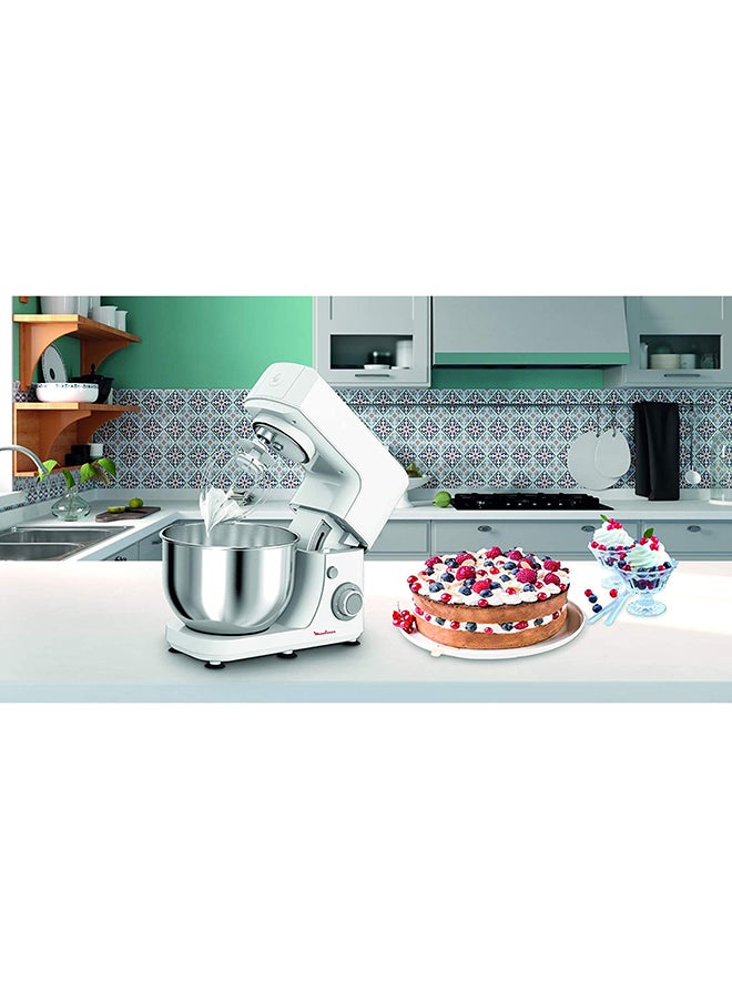 Kitchen Machine | Masterchef  Kitchen Machine | Silver/ Stainless Steel/Plastic | 2 Years Warranty 4.8 L 800 W QA150127 White/Silver