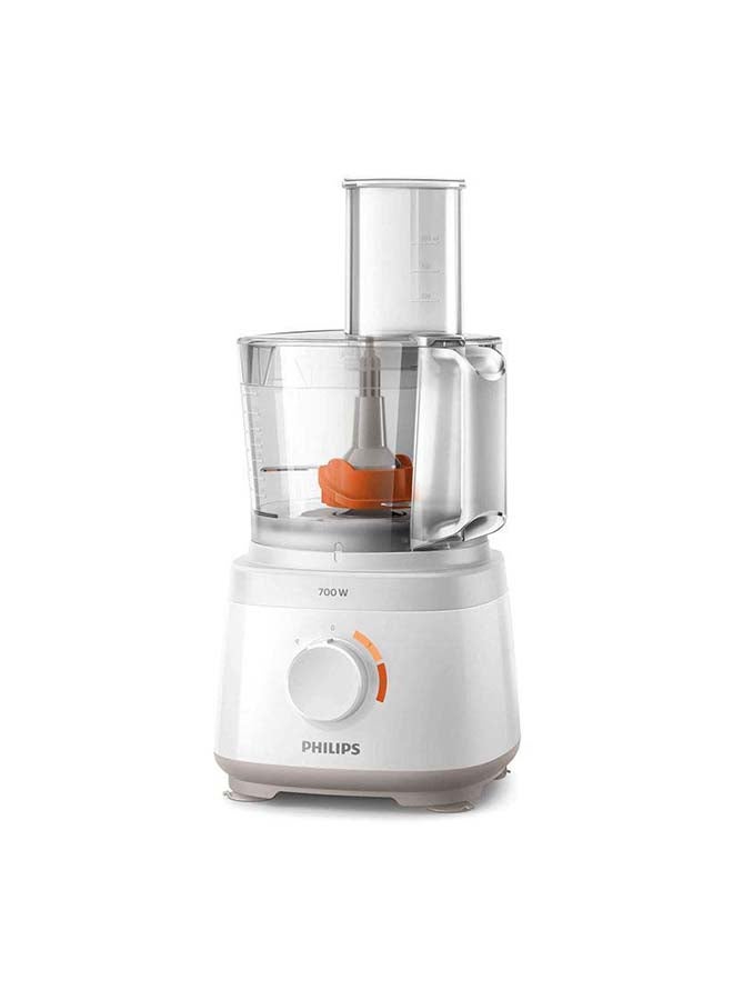 Daily Collection Compact Food Processor 1.5 L 700.0 W HR7320/01 White/Clear/Orange