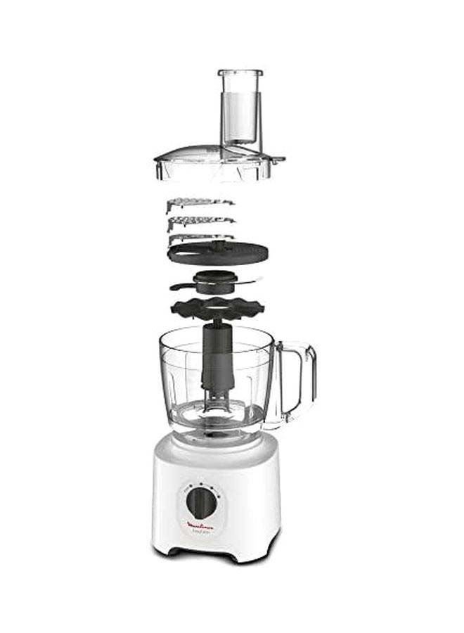 Food Processor | Easy Force Food Processor  | 800 W| 6 Attachments | +25 Different Functions | 2 Years Warranty 2.4 L 800 W FP247127 White
