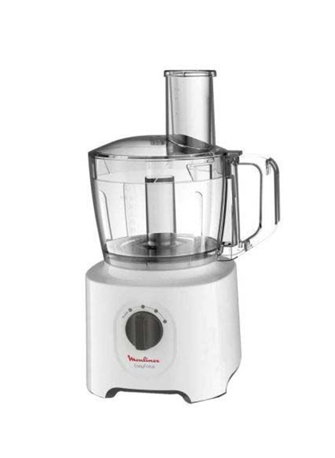 Food Processor | Easy Force Food Processor  | 800 W| 6 Attachments | +25 Different Functions | 2 Years Warranty 2.4 L 800 W FP247127 White