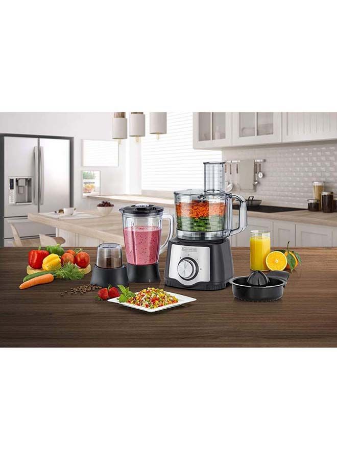 Food Processor 29 Functions 6-in-1 (Blender + Grinder + Citrus Juicer + Dough Maker + Whisker + Food Processor) 600 W FX650-B5 Black/Silver