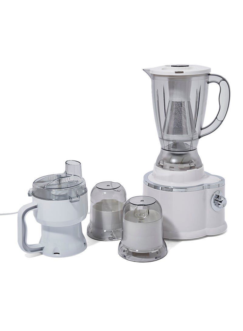 7-In-1 Food Processor 1.8L ME-FPS1002BW White/Clear