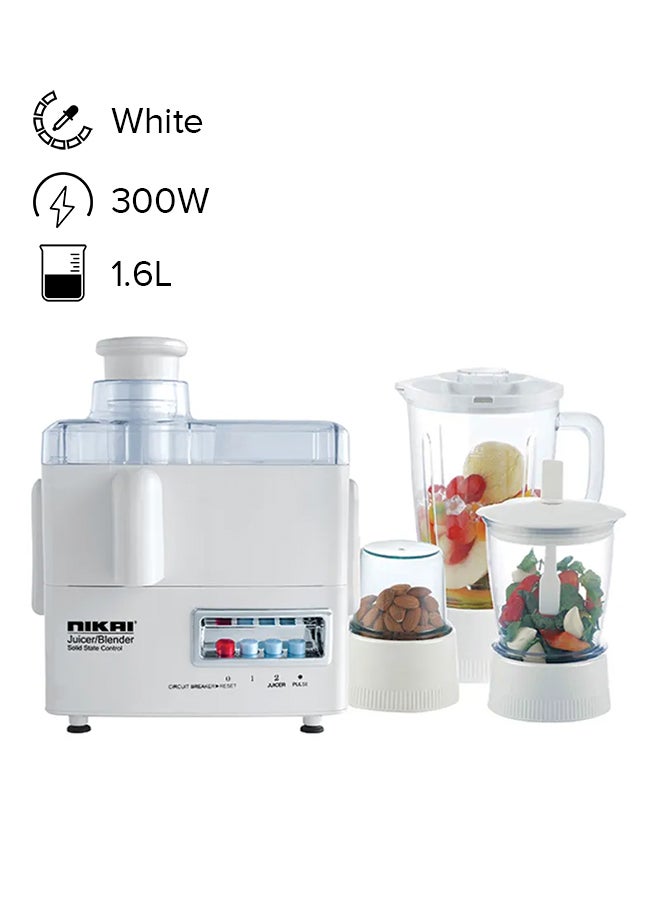 4-In-1 Electric Food Processor 1.6 L 300.0 W NFP1724N White