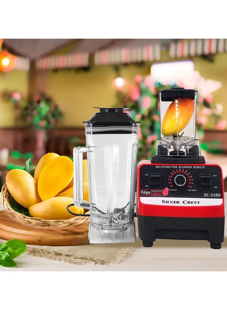 Double Jar Heavy Duty Commercial Grade Electric Mixer Blender with 15 Timer Speed 4500W