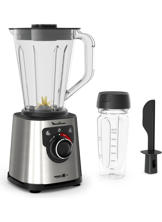 Blender | PerfectMix |High Speed  Blender Smoothie Maker | Mixer | Powelix Life Technology for fast Results | Light and Unbreakable Jar | Powerful Blending | InspiringApp |600 ml on the go bottle | 2 Years Warranty 1200 W LM88HD27 Silver