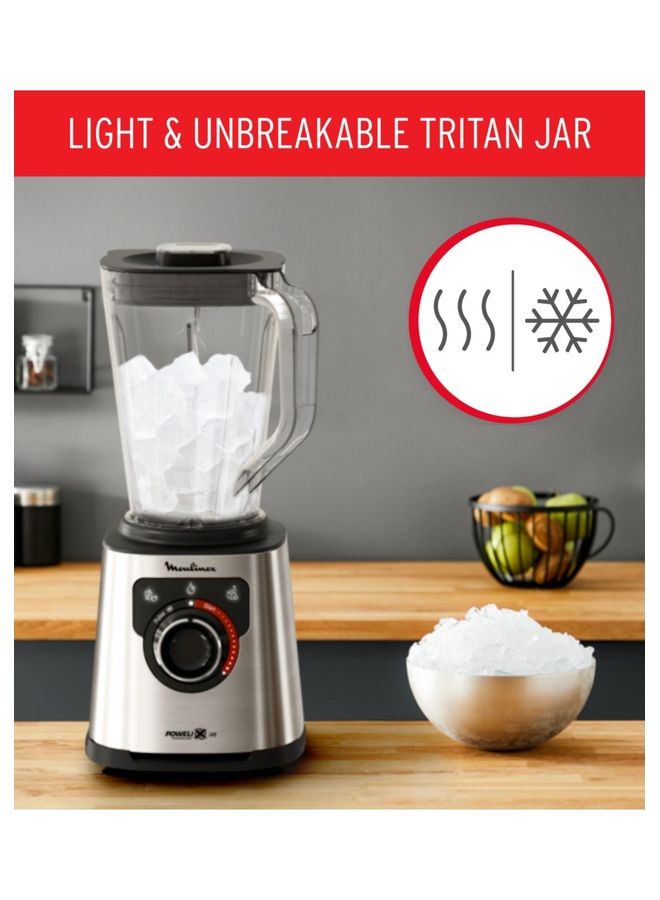 Blender | PerfectMix |High Speed  Blender Smoothie Maker | Mixer | Powelix Life Technology for fast Results | Light and Unbreakable Jar | Powerful Blending | InspiringApp |600 ml on the go bottle | 2 Years Warranty 2 L 1200 W LM88HD27 Silver