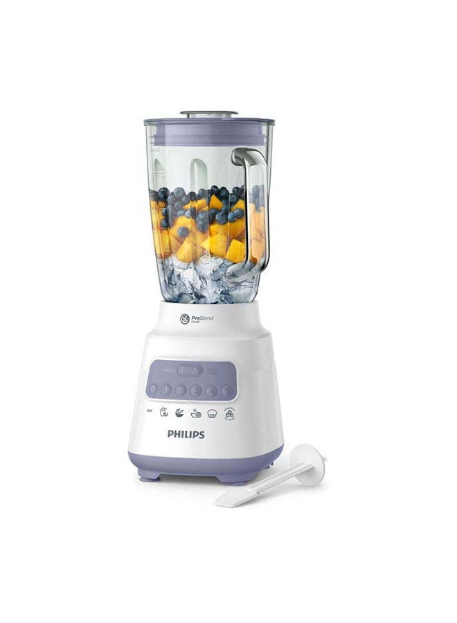 Blender Core Jar 2 L 700 W HR2222/01 White/Purple/Clear