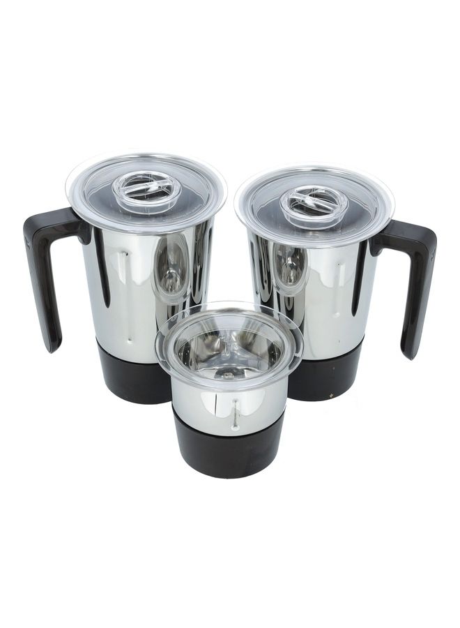 Mixer Grinder 3 in 1 Powerful Grinder Stainless Steel Jars & Blades Safety Twist Lock 750 W GSB44086 Black