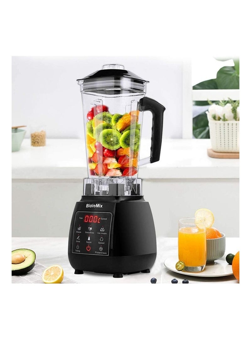 BioloMix Countertop Digital Touchscreen Blender  2L Jug, Smart Settings With LED display, Adjustable Timer & Speed, Peak 2200W Powerful Motor For Milkshakes, Smoothies and Sauces, D6300.