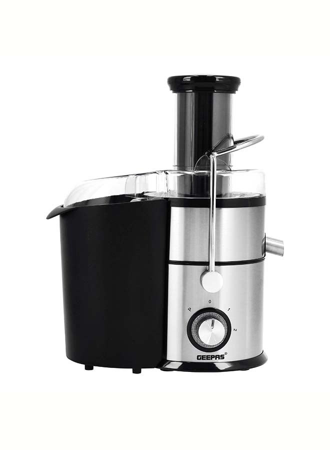 4-in-1 Juicer Blender, 75mm Wide Feeding Chute | 2.2L Pomace Container | 2 Speed with Pulse Function | 1L Glass Blender & Juice Jug | Safety Interlock 2.2 L 800 W GSB44049 Black