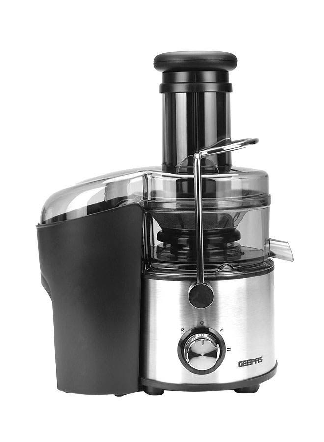 4-IN-1 Stainless Steel Blender and Juice Extractor, Powerful Motor with 2 Speed Setting and Pulse| 2 L Pulp Container, 1.1 L Juice Cup, 1.5 L Blender Jar 1.5 L 800.0 W GSB44016 Black/Silver/Clear