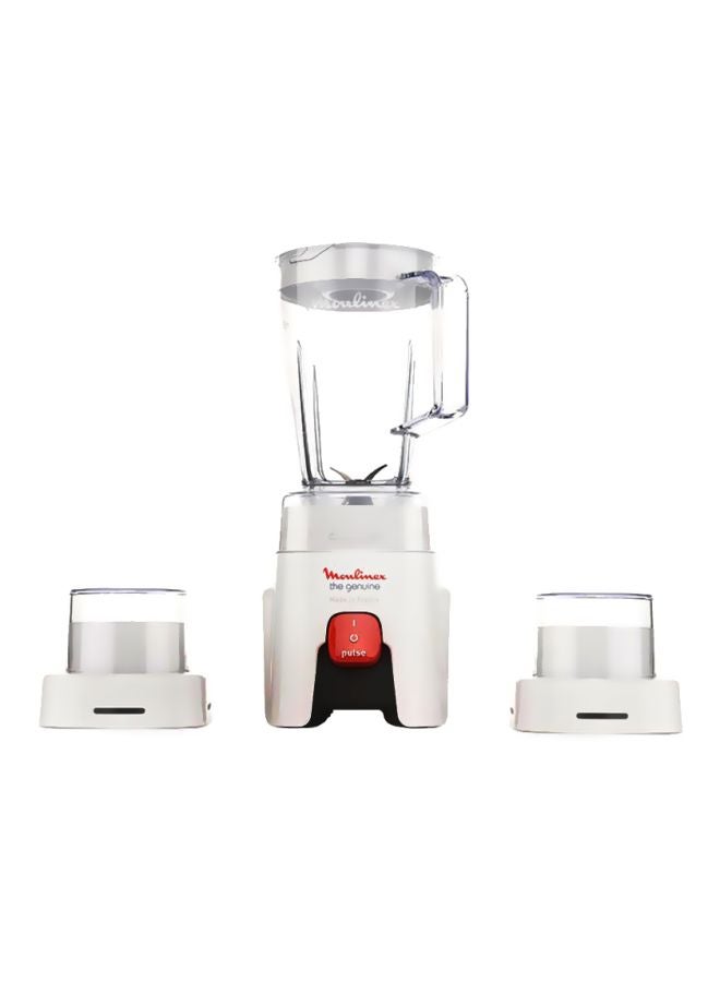 Blender | Genuine  Blender Smoothie Maker | Mixer | 2 Attachments | One Speed and Pulse Function | 2 Years Warranty 1.75 L 500 W LM242B28 White/Clear