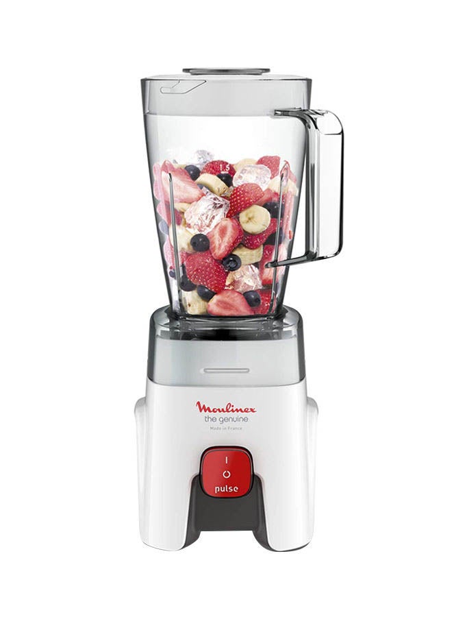 Genuine Blender with grinder & grater, Plastic Jug, Made in France 1.75 L 500 W LM242B27 White/Clear