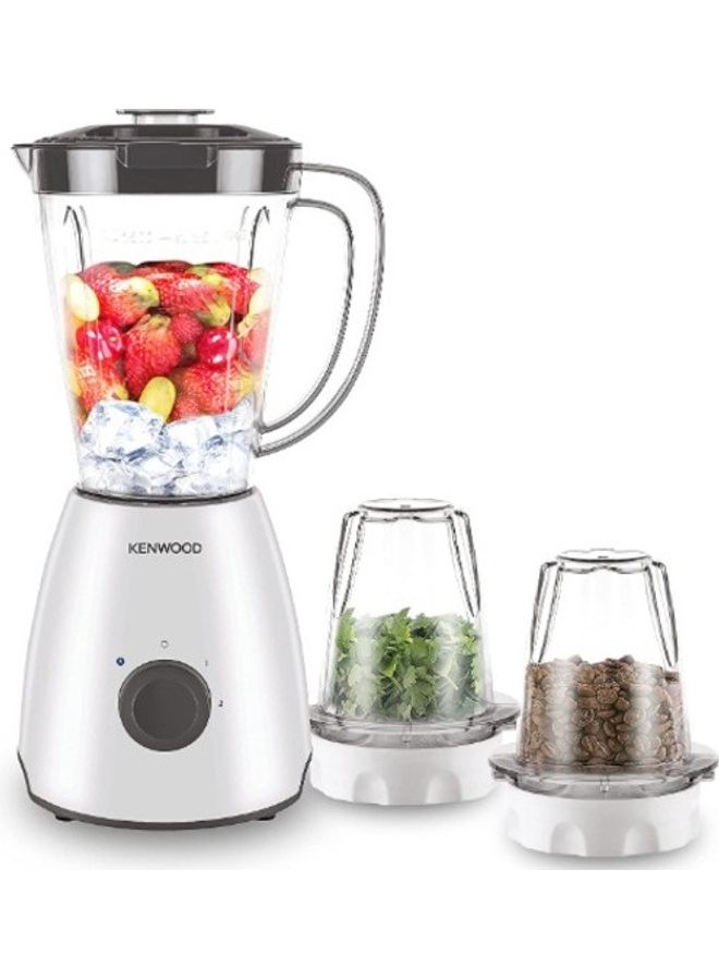 Blender Smoothie Maker With Grinder Mill, Chopper Mill, Ice Crush Function 2.0 L 400.0 W BLP10.C0WH White/clear
