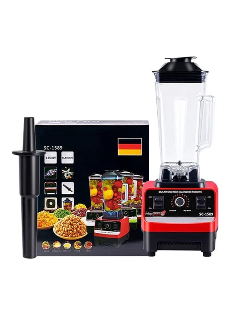 4500W Multifunctional Blender Mixer Juicer High Speed Countertop Professional Blender With Smart 15 Timer Speed Multicolor