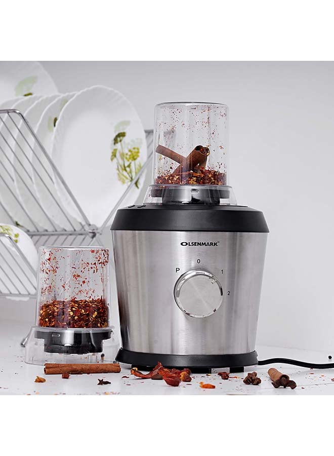 3-In-1 Multi-Functional Blender 1.5 L 500 W OMSB2382 Silver/Black/Clear