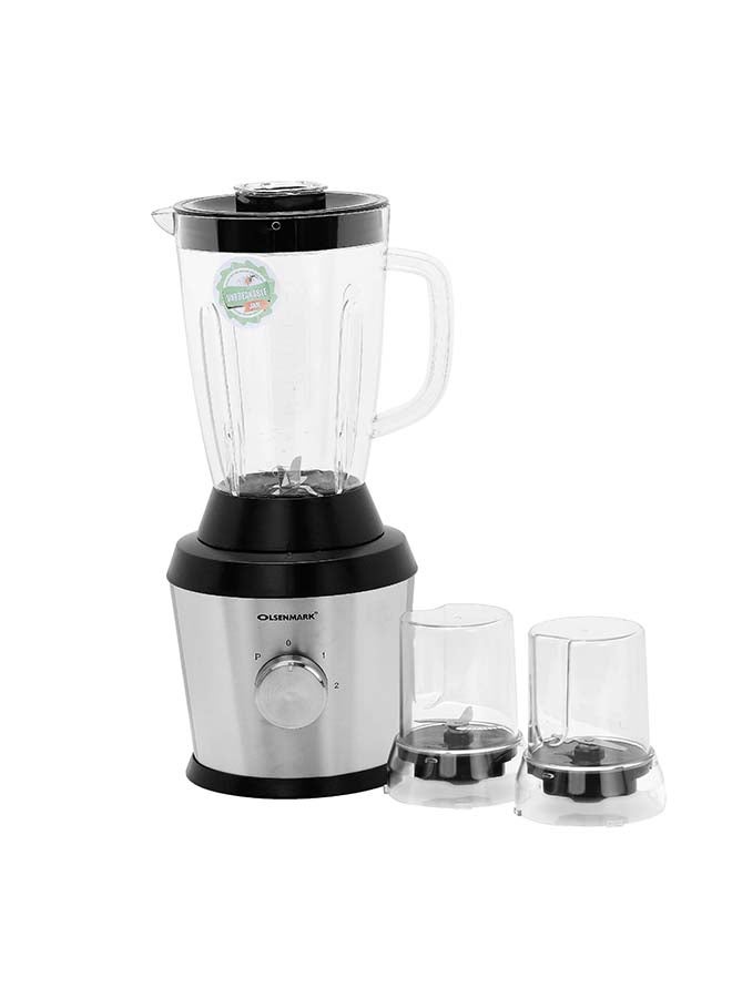 3-In-1 Multi-Functional Blender 1.5 L 500 W OMSB2382 Silver/Black/Clear