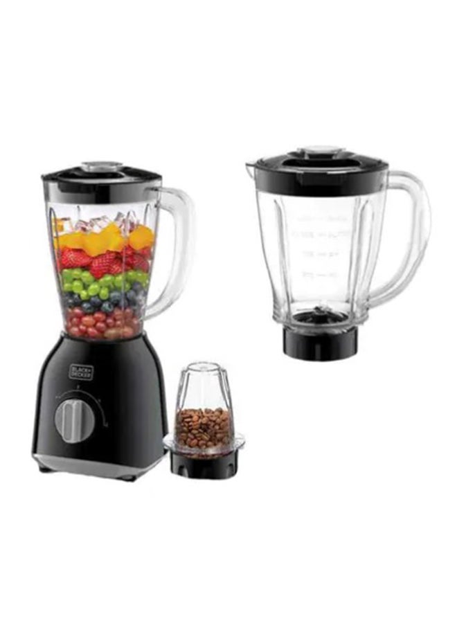 Blender With Grinder Mill + 1.0L Extra Jar 1.5 L 400.0 W BX365J-B5 Black