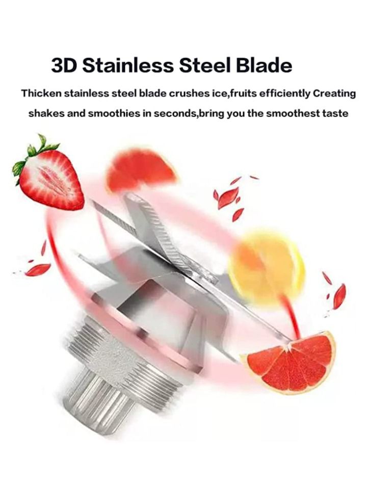 High Speed Countertop Blender With Pure Copper Motor, 6 Sharp Stainless Steel Blades 2L Red