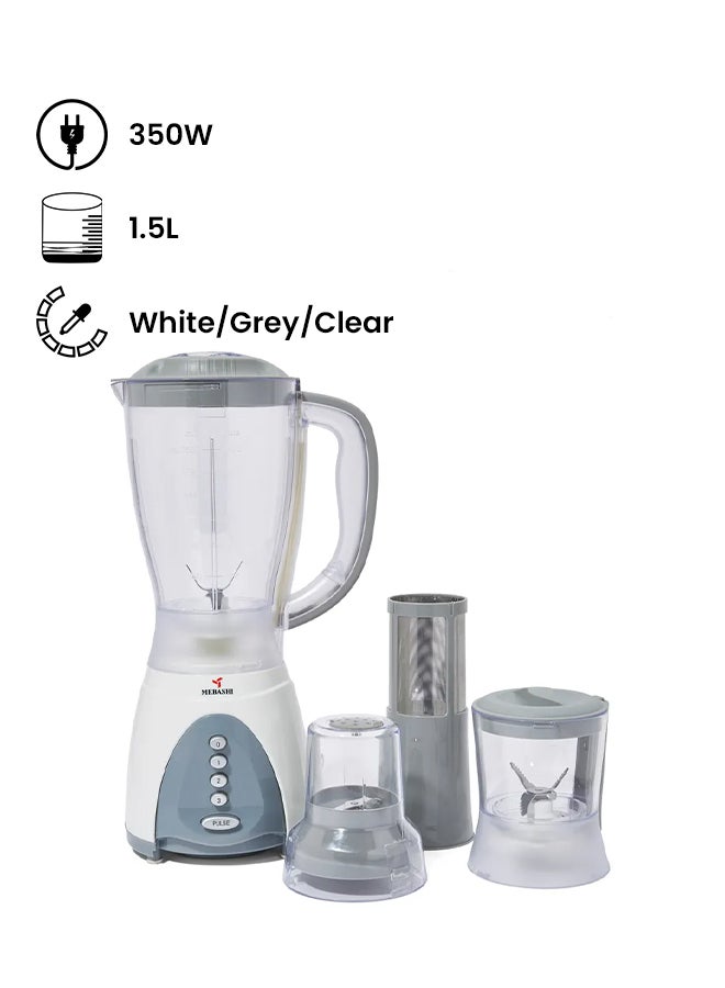 4-In-1 Blender ME-BL1001GR White/Grey/Clear