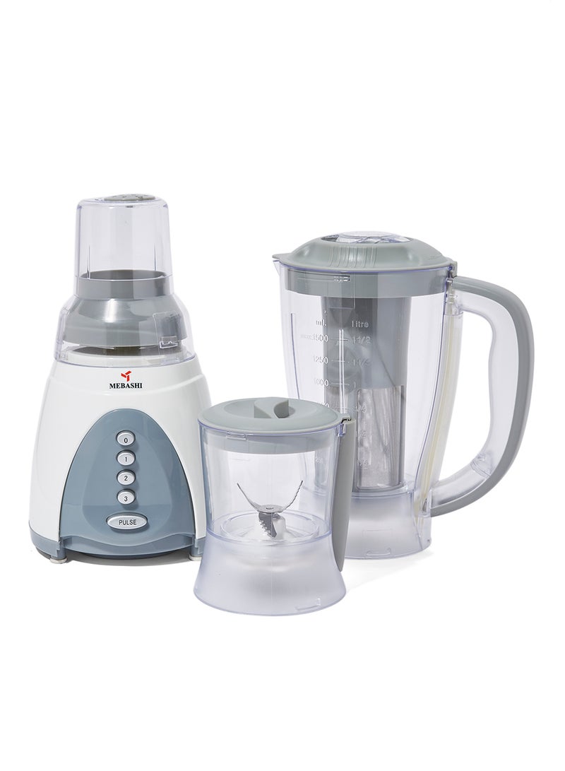 4-In-1 Blender ME-BL1001GR White/Grey/Clear