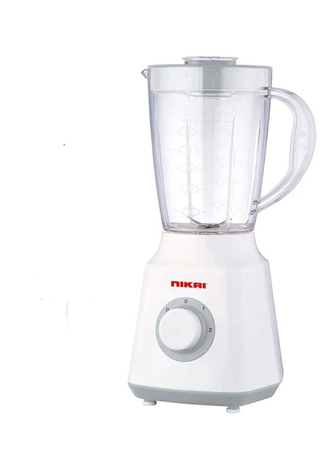 300-350 Watts Blender, With 1.5 Liter Plastic Jar And One Grinder Jar, Overheat Protection, 2 Speed And Pulse Function 1.5 L 300 W NB1700TX White