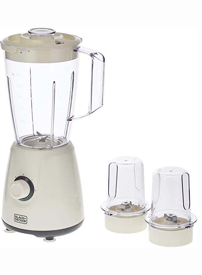 Blender with Grinder Mill and Chopper Mill 1.5 L 400 W BX4000-B5 White