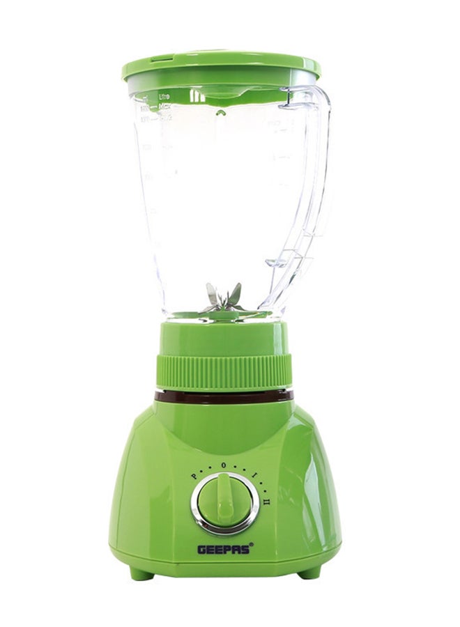 3-in-1 Blender, 1.6L Blender Jar Mixer Grinder with Dry Mill & Mincer Attachments | 2 Speed with Pulse Function | Wet Jar, Dry Jar and Chutney Jar 1.6 L 400 W GSB1514N Green/Clear