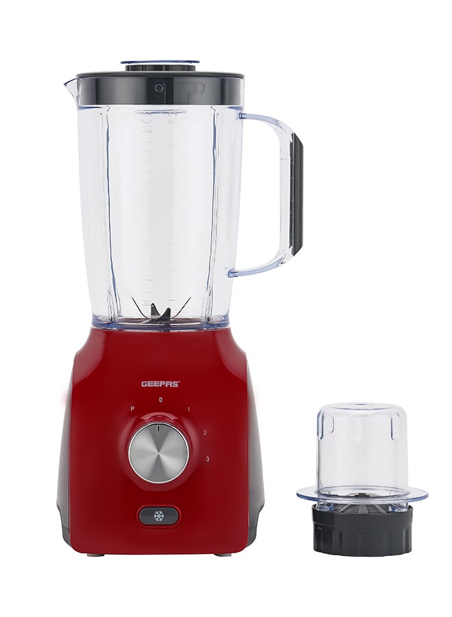 2 in 1 Blender - Stainless Steel Blades, 2 Speed Control with Pulse | Overheat Protection| Ice Crusher, Chopper, Coffee Grinder & More 1.8 L 600 W GSB5485 White/Pink