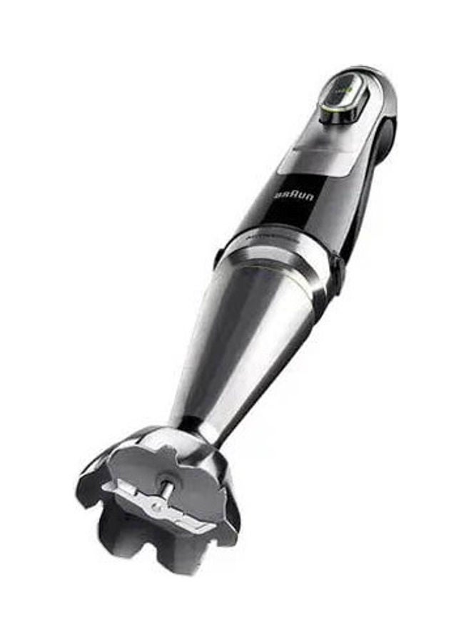 hand Blender, Multi quick 9, 2L Food Processor, 600ml Beaker, 500ml Chopper, Whisk, Potato Masher, Stainless Steel Shaft, Splash Control, MQ9187XLI Black-Silver