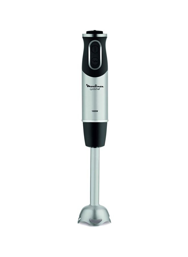 Hand Blender | Quickchef Hand Stick Blender | Food Proceesor + 500 ml Chopper | 2 Years Warranty DD65J827 White/Black/Clear