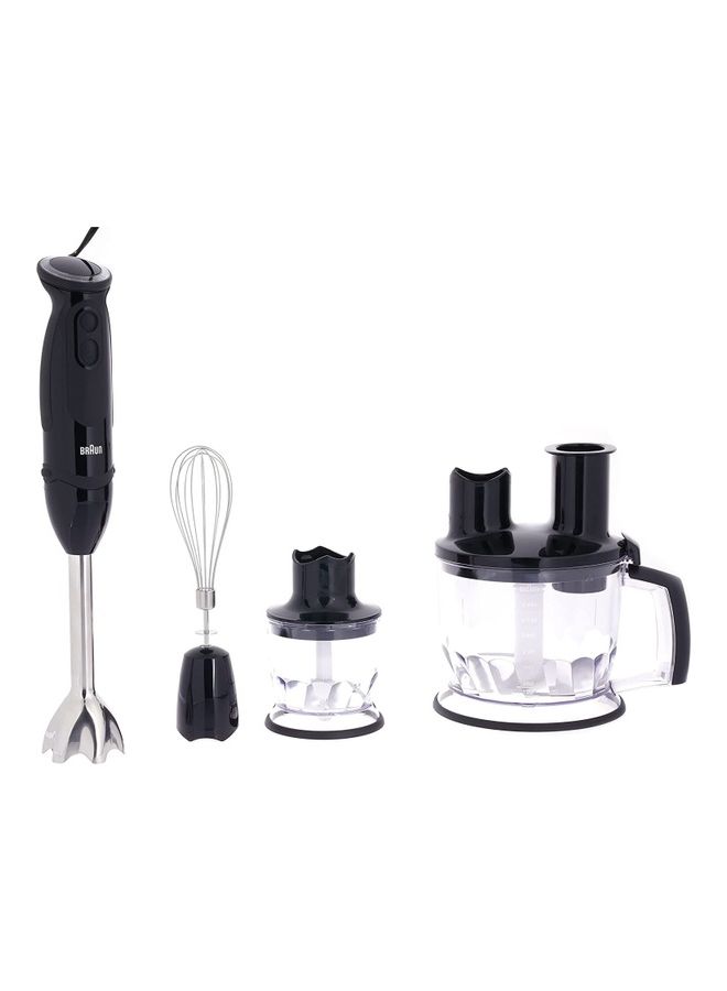 Hand Blender 21 Speeds, 1.5L Food Processor Accessory MQ 5285 Black