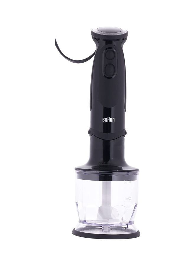 Hand Blender 21 Speeds, 1.5L Food Processor Accessory MQ 5285 Black