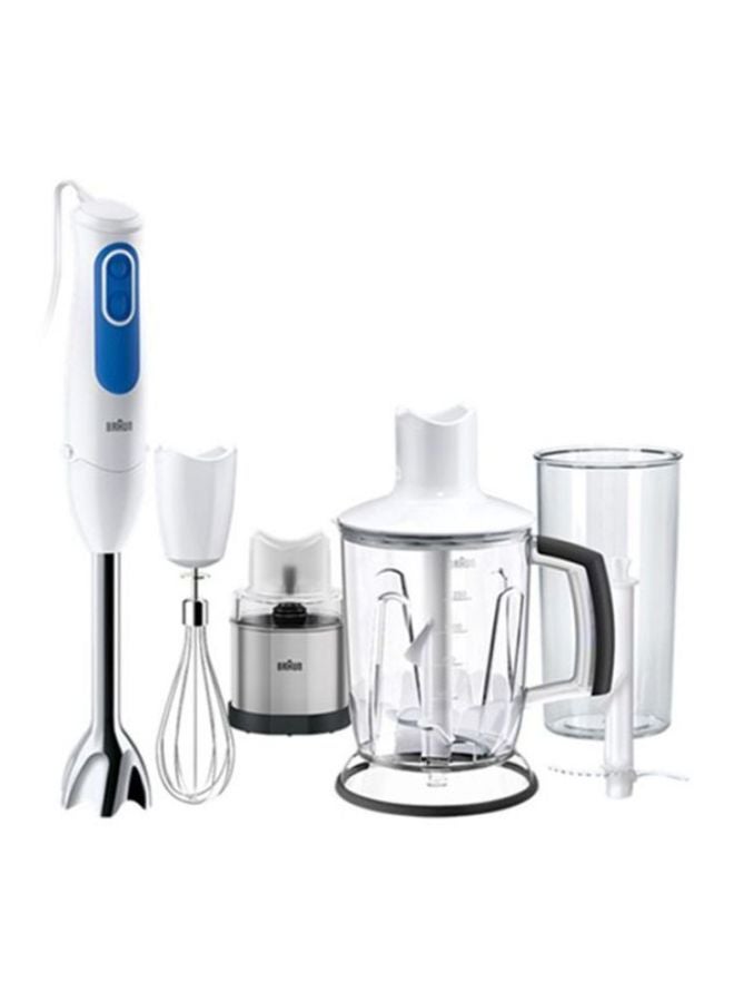 2-Speed Multiquick 3 Hand Blender Set MQ3048 White/Blue