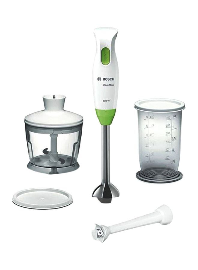 Clever Mixx Hand Blender With Chopper Set MSM2623GGB White/Green/Clear