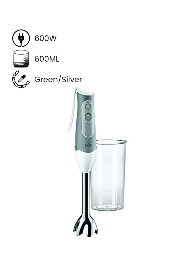 Multi Functional Hand Blender - 600 W 600.0 W MQ500 Green/Silver